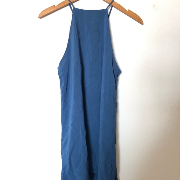 Forever 21 Dresses & Skirts - Forever 21 blue high neck shift dress